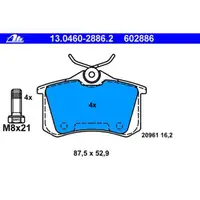 ATE Bremsenset Bremsscheiben Ø245 voll 5-Loch Bremsbeläge hinten Seat Exeo