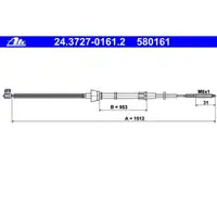 ATE 24.3727-0161.2 Bremsseil