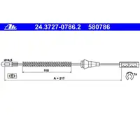 ATE 24.3727-0786.2 Bremsseil