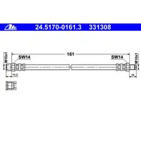 ATE 24.5170-0161.3 Bremsschlauch
