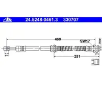 ATE 24.5248-0461.3 Bremsschlauch