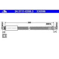 ATE 24.5111-0306.3 Bremsschlauch