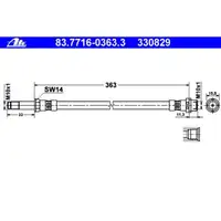 ATE 83.7716-0363.3 Bremsschlauch