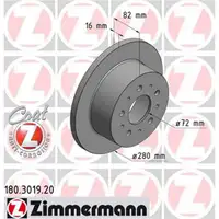 ZIMMERMANN 180.3019.20 Bremsscheiben 2 Stück FIAT