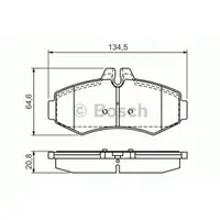 BOSCH 0 986 494 013 Bremsbelagsatz, Scheibenbremse
