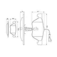 BOSCH 0 986 494 004 Bremsbelagsatz, Scheibenbremse