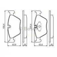 BOSCH 0 986 494 007 Bremsbelag