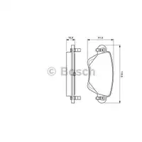 BOSCH 0 986 494 046 Bremsbelagsatz, Scheibenbremse