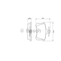 BOSCH 0 986 494 059 Bremsbelagsatz, Scheibenbremse