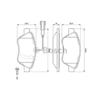 BOSCH 0 986 494 070 Bremsbelagsatz, Scheibenbremse