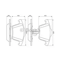 BOSCH 0 986 494 102 Bremsbelagsatz, Scheibenbremse