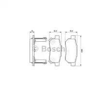 BOSCH 0 986 494 128 Bremsbelag