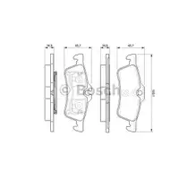 Bremsbelagsatz Scheibenbremse Bosch 0 986 494 130 für Daihatsu für Toyota