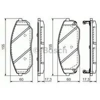 BOSCH 0 986 494 143 Bremsbelag