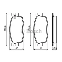 BOSCH 0 986 494 139 Bremsbelagsatz, Scheibenbremse