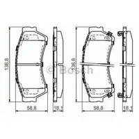 BOSCH 0 986 494 221 Bremsbelagsatz, Scheibenbremse