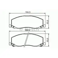 Bremsbelagsatz Scheibenbremse Bosch 0 986 494 298 für Opel für Saab für Vauxhall