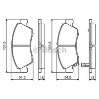 BOSCH 0 986 494 299 Bremsbelagsatz, Scheibenbremse
