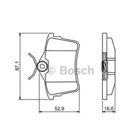 BOSCH 0 986 494 304 Bremsbelagsatz, Scheibenbremse