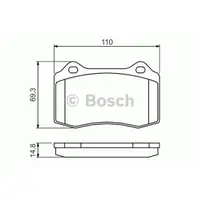 BOSCH 0 986 494 393 Bremsbelagsatz, Scheibenbremse