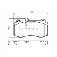 Bremsbelagsatz Scheibenbremse Bosch 0 986 494 405 für Mercedes Benz Vorderachse