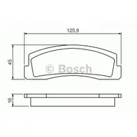 BOSCH 0 986 494 462 Bremsbelagsatz, Scheibenbremse
