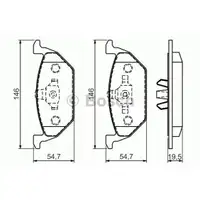 BOSCH 0 986 494 505 Bremsbelag