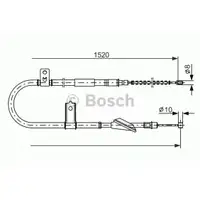 BOSCH 1 987 477 613 Seilzug, Feststellbremse