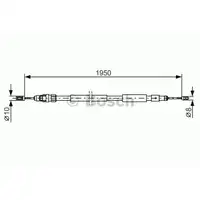 BOSCH 1 987 482 320 Bremsseil