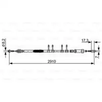 BOSCH 1 987 482 447 Seilzug, Feststellbremse