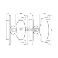 BOSCH 0 986 424 347 Bremsbelagsatz, Scheibenbremse