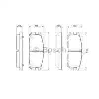 BOSCH 0 986 424 367 Bremsbelagsatz, Scheibenbremse