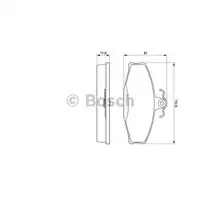 BOSCH 0 986 424 373 Bremsbelagsatz, Scheibenbremse