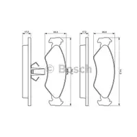 BOSCH 0 986 424 416 Bremsbelagsatz, Scheibenbremse