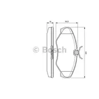 BOSCH 0 986 424 636 Bremsbelagsatz, Scheibenbremse
