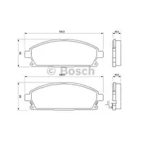 BOSCH 0 986 424 715 Bremsbelagsatz, Scheibenbremse