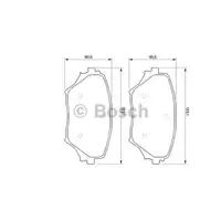 BOSCH 0 986 424 719 Bremsbelagsatz, Scheibenbremse