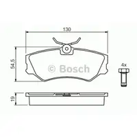 BOSCH 0 986 460 941 Bremsbelagsatz, Scheibenbremse