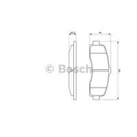 BOSCH 0 986 461 122 Bremsbelagsatz, Scheibenbremse