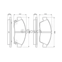 BOSCH 0 986 461 759 Bremsbelagsatz, Scheibenbremse