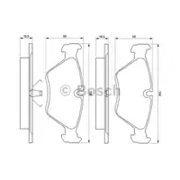 BOSCH 0 986 461 752 Bremsbelagsatz, Scheibenbremse