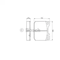 BOSCH 0 986 462 803 Bremsbelagsatz, Scheibenbremse