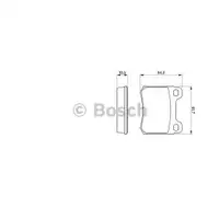 BOSCH 0 986 466 874 Bremsbelagsatz, Scheibenbremse
