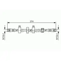 BOSCH 1 987 481 539 Bremsschlauch