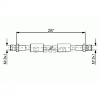 BOSCH 1 987 476 380 Bremsschlauch