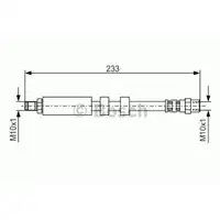 BOSCH 1 987 476 418 Bremsschlauch