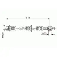 BOSCH 1 987 476 834 Bremsschlauch