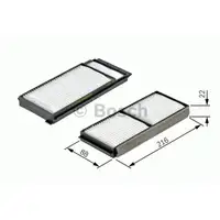 Filter Innenraumluft Bosch 1 987 432 163 für Mazda