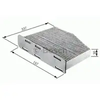 Filter Innenraumluft Bosch 1 987 432 048 für Citroën für Peugeot