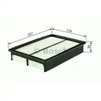 BOSCH F 026 400 060 Luftfilter S 0060